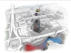 Illustration of the Campus geothermal project